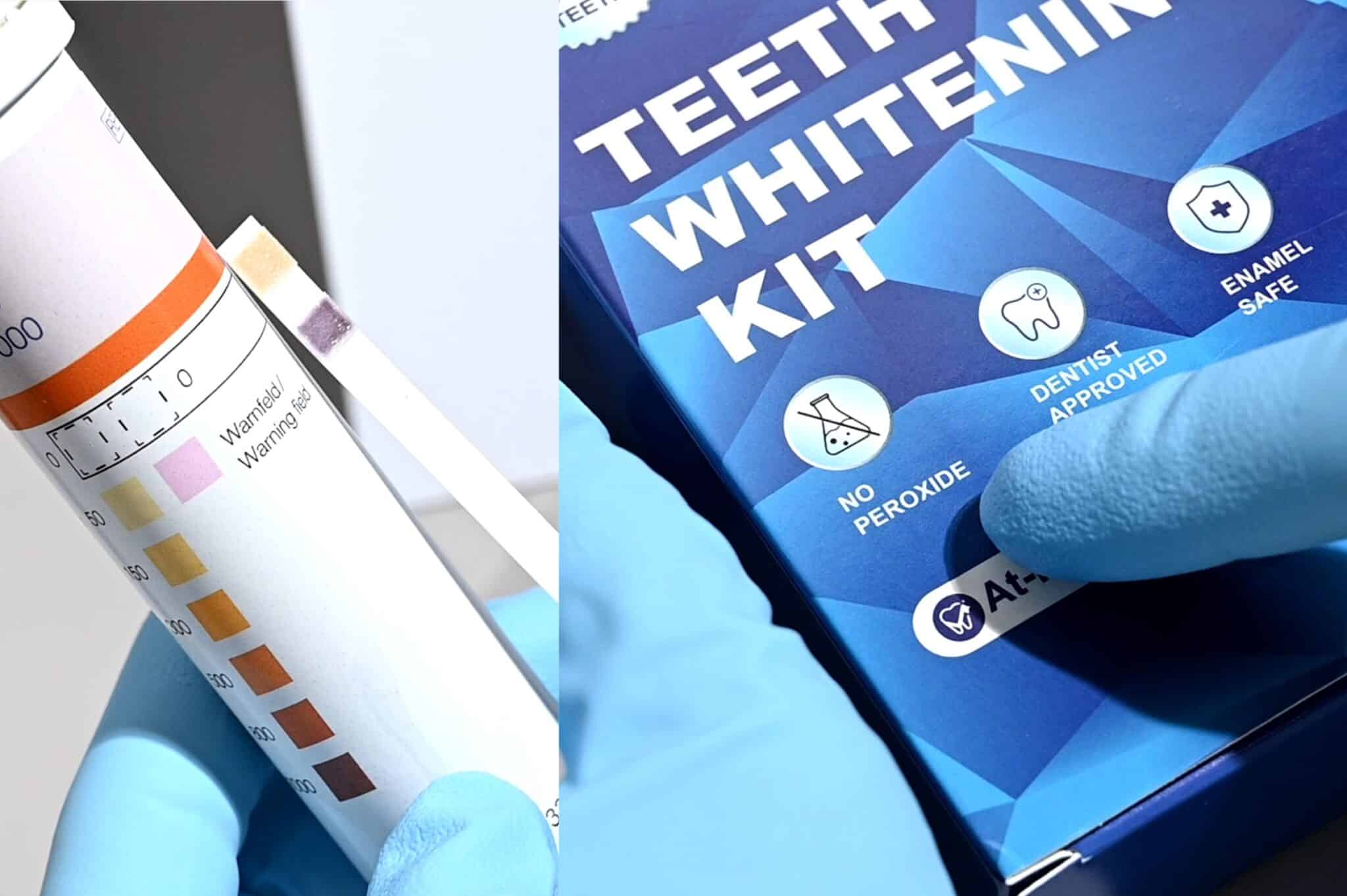 Celakeety Teeth Whitening mit positivem Peroxidtest